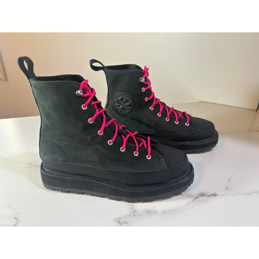 Converse Chuck Taylor All Star GR82 Black Pink Platform Boots 173213C 7W 5.5M